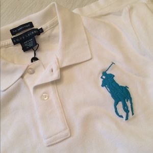 RALPH LAUREN Women’s Short Sleeve Cotton POLO Lg.